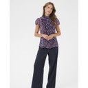 LiljaSZ Crinkle Shirt - Navy Peony Blooms - Alternative 2