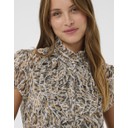 LiljaSZ Crinkle Shirt - Tannin Blurry Animal Print - Alternative 2