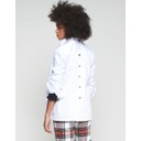 Larga Button Back Shirt  - White