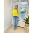 Rhia Roll Neck Jumper  - Chartreuse