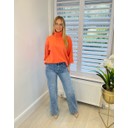 Rhia Roll Neck Jumper  - Coral