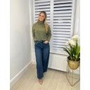 Rubie Roll Neck Jumper  - Khaki