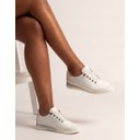 Penelopy Leather Plimsole - White - Alternative 1