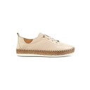 Evie Leather Plimsole  - Cream - Alternative 3