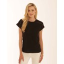 Ric Rac Trim T-Shirt - Black