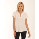 Notch Neck T-Shirt - White