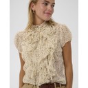 LiljaSZ Crinkle Shirt - Creme Black Mini Dots - Alternative 3