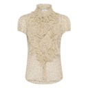 LiljaSZ Crinkle Shirt - Creme Black Mini Dots - Alternative 4