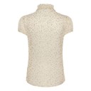 LiljaSZ Crinkle Shirt - Creme Black Mini Dots - Alternative 5