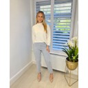 Bella 09 (7/8) No Cuff Ankle Grazers - Light Grey - Alternative 1