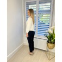 Bella 09 (7/8) No Cuff Ankle Grazers - Navy - Alternative 3