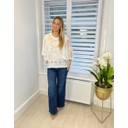 Butterfly Lace Blouse - Ivory