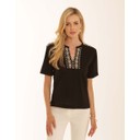 Criss Cross T-Shirt - Black