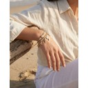 Sea Charm Beaded Bracelet - Gold Mix