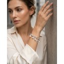 Pearl & Charm Bracelet - Silver