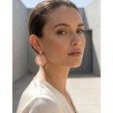 Beaded Earrings - Pale Pink 