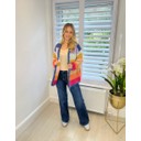 Sallie Striped Open Cardigan - Multi