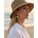 Shell Drop Earrings - Gold