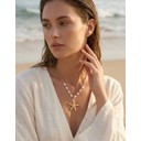 Starfish & Pearl Necklace - Gold