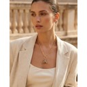 Crystal Bee Necklace - Gold