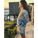 Puerto Banus Print Linen Shirt  - Multi - Alternative 1