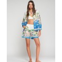 Puerto Banus Linen Shorts - Multi - Alternative 4