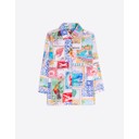 Travel Stamp Print Shirt - Multicoloured - Alternative 3