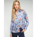 Holiday Print Shirt - Blue