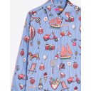 Holiday Print Shirt - Blue - Alternative 3