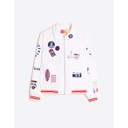 Embroidered Bomber Jacket - White - Alternative 2