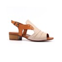 Jaden Leather Sandals - Stone