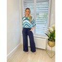 Chevron Crochet Top - Blue Mix - Alternative 1