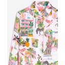 Tropical Print Silk Shirt  - White Mix - Alternative 2