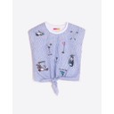 Golf Knot Front TShirt - Blue Stripe - Alternative 3