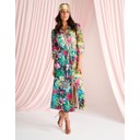 Tropical Jungle Print Shirt Dress - Multicoloured