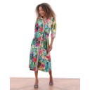 Tropical Jungle Print Shirt Dress - Multicoloured - Alternative 2
