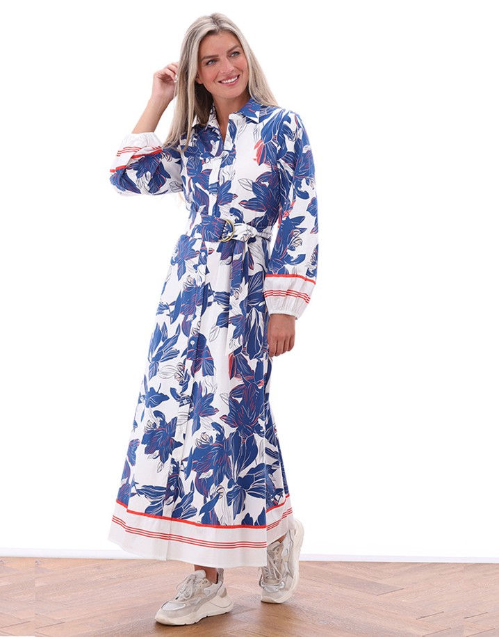 k-design dresses K-DESIGN B121-P015 MAXI DRESS-MULTI