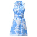 Sunburst Sleeveless Dress - Sky Blue - Alternative 1