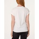 Floral Embroidered T-Shirt  - Ivory & Black - Alternative 1