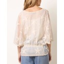 Starfish Butterfly Lace Blouse  - Stone - Alternative 2