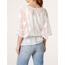 Starfish Butterfly Lace Blouse  - White - Alternative 2