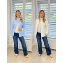 Natalie Reversible Coat - Pale Blue 