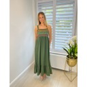 Sofia Midi Dress - Dark Olive