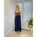 Sofia Midi Dress - Navy