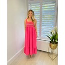 Sofia Midi Dress - Hot Pink