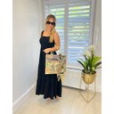 Khaki Mix Print Bag and Scarf Set - Khaki Mix