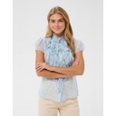 LiljaSZ Crinkle Shirt - Cerulean Blue
