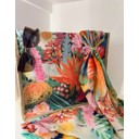 Multi-Tropical Print Bag and Scarf Set - Multicoloured - Alternative 1
