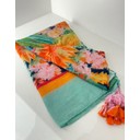 Multi-Tropical Print Scarf - Multicoloured