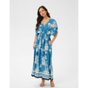 Rasheda Dress - Vallarta Blue Flower Bouquet - Alternative 1